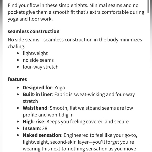 lululemon ebb to street tight leggings in wash - Picture 6 of 12